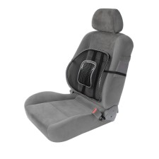 Support Lumbar Nova Bright Mesh with Massager, Black, 40 x 39 cm