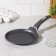 Pancake pan “granite”, d = 20 cm, plastic handle, anti -stick coating, gray color