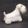 Porcelain figurine "Silicham Terrier Ear", 5 cm, copyright painting