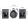 Wall -wall clocks for the kitchen "Sangino", silent, 26.5 x 24 cm, black silver, aa