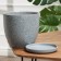 Flower pot "ripples" gray, 4.7 l
