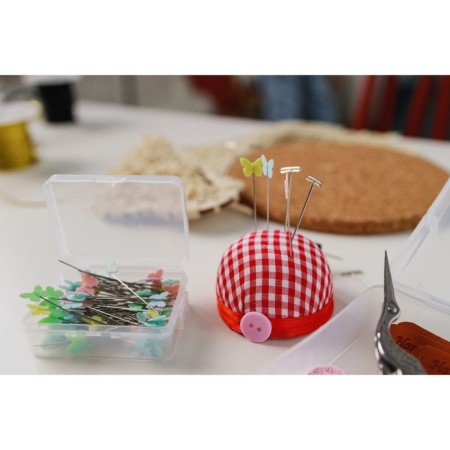 The needlewoman on the hand "cage", d = 6 cm, the color is red/white-3