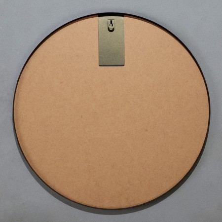 Wall mirror in a round case made of metal, d = 60, black ruby-2