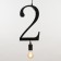 Bayerlux lamp "Figure 2" E27 40W black 35x19 cm