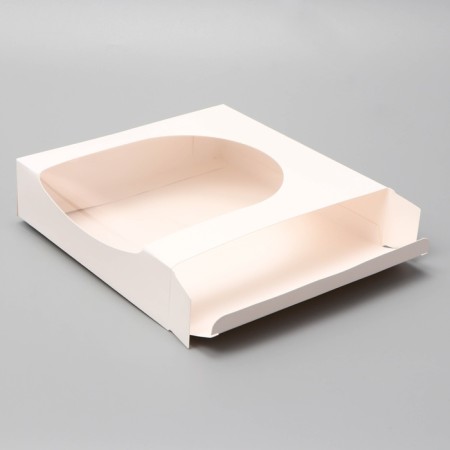 Self -assembly box, 20 x 20 x 5 cm, white-3