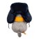 Soft toy "Basik in a fur hat and scarf", 22 cm ks22-282