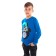 Sweatshirt for a boy, blue color, height 152 cm