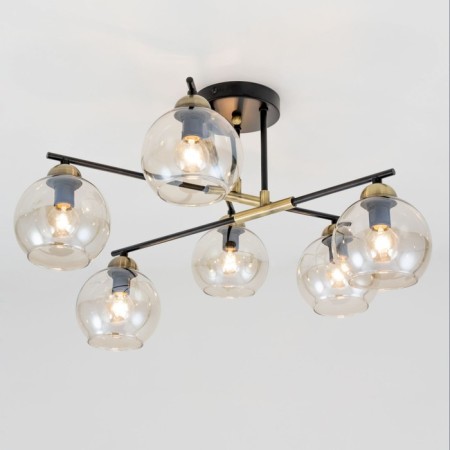 Ceiling chandelier "Henri" E14 6x60 watts-8