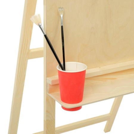 Molbert Type "Clap", 1200 x 600 x 650 mm, tablet 600 x 600 mm, shelf with two cup holders-3