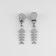 Automatic castle for lightning "Tractor", No. 5, decorative, 10 pcs, Nickel color