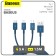 Cable 3 in 1 Baseus, 5 A, MicroUSB/Type -C/Lightning - USB, 1.5 m, Blue