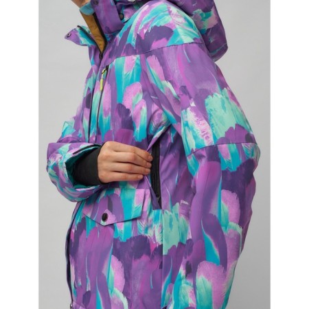 Ski suit, size 42, purple color-3