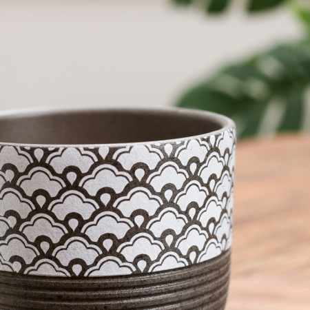 Flower pot "Hockey" Gray Book No. 1 0.75 l-2