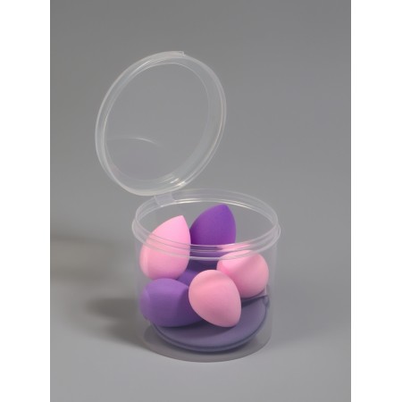 Set of sponge d/makeup 7 pcs: drop 6 pcs, 1 flat down in the layer foot Latex mix qf