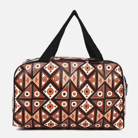 Lightning cosmetic bag, brown color-1