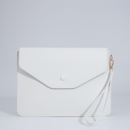 Bag-clate on the magnet, strap on the wrist, white color