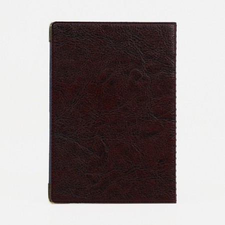Cover for passport, burgundy color-2