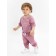 Blood wool and sliders children's fashion, height 86 cm, pink color