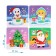 Puzzles 4 in 1 New Year's holiday, 4, 6, 9, 12 elements