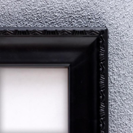 Photo frame plastic L-6 21x30 cm black (plastic screen)-1