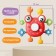 Developing, sensory toy "Krabik", color mix, crumb I