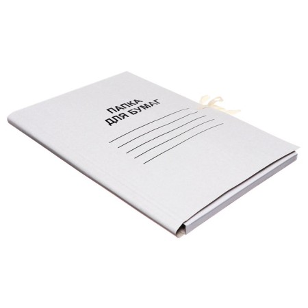 Calligrata ties folder, unlawed cardboard, 220 g/m2, white, up to 200l, white-2