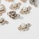 Connector "Pearl" Flower 1.5 × 0.7 × 0.2 cm, (set 10 pcs.), The color is white in gold