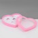 Organizer for jewelry "Casket Heart" 36 seats, plastic, 14 × 15.5 × 2 cm, pink color