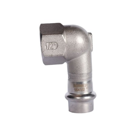 Rommer RSS-0009-001512, VPR-BR, D = 15 mm x 1/2 ", press, stainless steel. Steel.-1