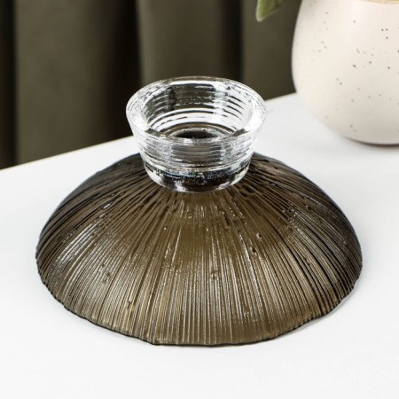 Feuerverk glass vase "Firewerk", 350 ml, 15 × 7.5 cm, color gray color-2