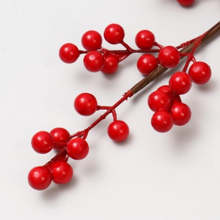 Decor branch "Vetka viburnum" 1.5x80 cm-1