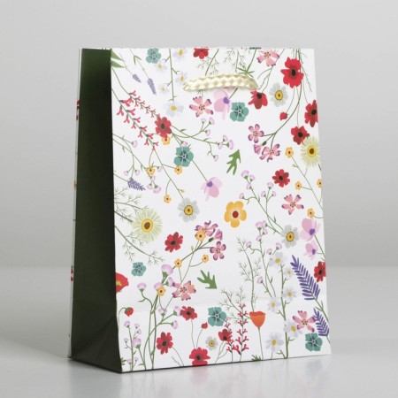 Gift package laminated, packaging, “bloom with happiness”, S 12 x 15 x 5.5 cm-2