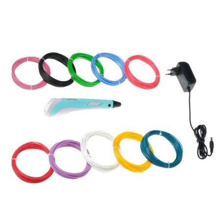 Set 3d pen with a blue display + ABS ABS 10 colors, 10 meters-1