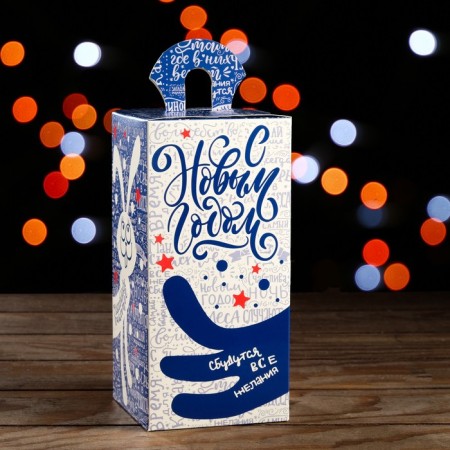 Gift box "Cat and hare", 9.5 x 9.5 x 19.7 cm-2