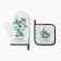 Kitchen "basil" mittens-output 20x27cm, severity 17x17cm 100% p/e