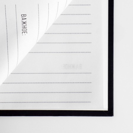 Diary in a gift box. Solid cover A5, 80l "black"-5