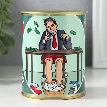 Socks in the bank "I can do everything" (inside the socks are male, the color is black)