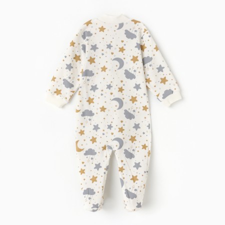 Combineson children's closed legs, white color/stars, height 80 cm-4