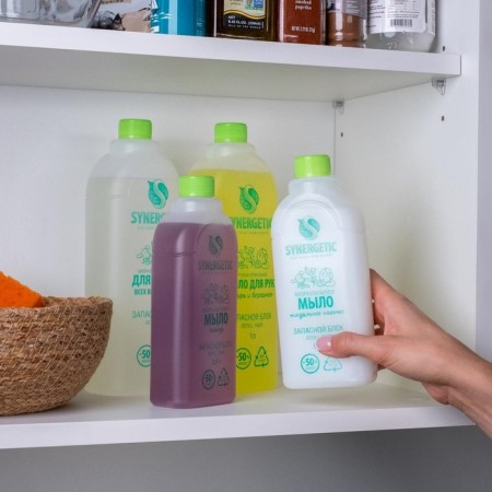 Liquid biodegradable soap Synergetic, Lavender, Refill Pack, 500 ml-3