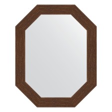 Mirror in the baguette frame, mosaic antique copper 70 mm, 57x72 cm