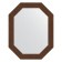 Mirror in the baguette frame, mosaic antique copper 70 mm, 57x72 cm