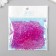 Beads for creativity Plastic "Crystal with Fuchsia faces" set 20 grams 0.4x0.6x0.6 cm