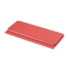 Planing Undetted 64 sheets on the crest Velvet, hard cover, artificial leather, block 70 g/m2, red