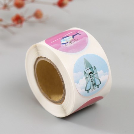 Stick Paper "Aviation" d = 2.5 cm 252 pcs in roll-5