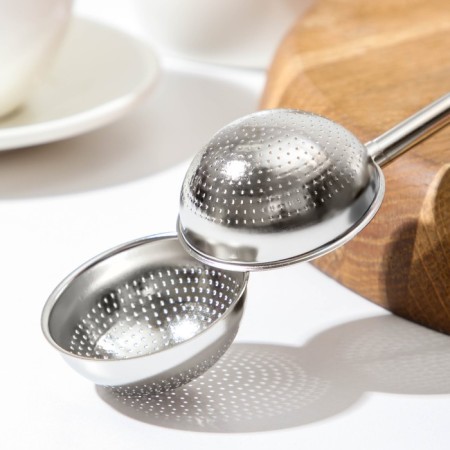 Sito for tea mechanical Vent, silver color-2