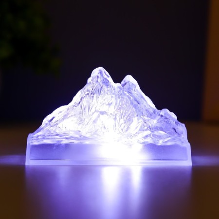 Nightlight "Mountain Iceberg" LED from 3xlr44 batteries 5x5x9.5 cm Risalux-2