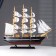 The La Fudr ship is three -masted with white sails, 40*5.5*33cm