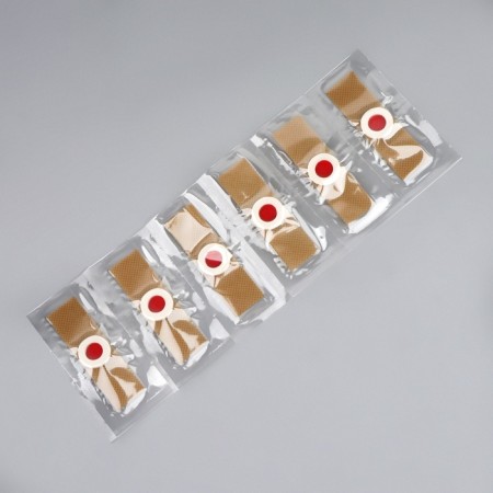 Steppress Protective plate, set - 12 pcs, on an adhesive base, beige color-3