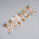 Steppress Protective plate, set - 12 pcs, on an adhesive base, beige color