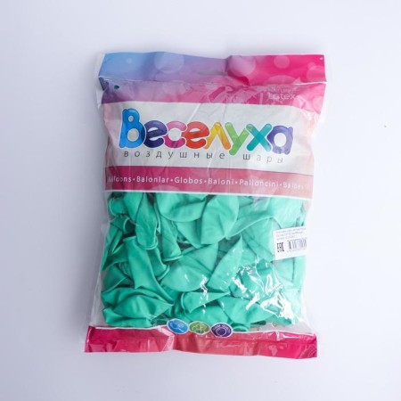 Latex ball 12 ", pastel, set 100 pcs., Mint color-2